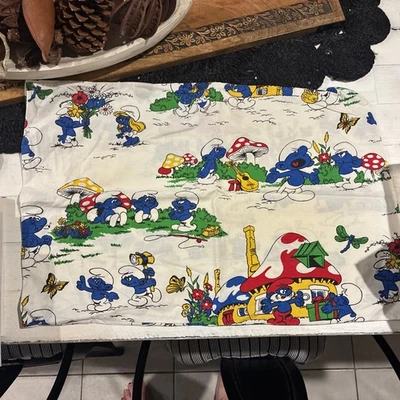 Vintage Smurfs Pillow Case - Image 1 of 4