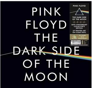 Pink Floyd Dark Side Of The Moon 50th Anniversary UV Printed Art Clear Vinyl 2LP - Picture 1 of 8