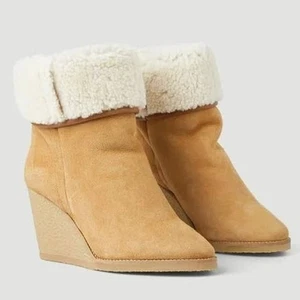 Stivali Isabel Marant Totam con zeppa in shearling 40 - Foto 1 di 14