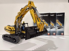 LEGO TECHNIC: Motorized Excavator (8043) - COMPLETE BUILD, Missing Remotes
