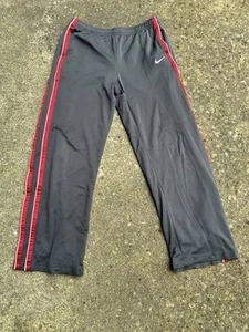 Y2K Nike Grey Track Pants Silver tag Youth XL Fits like Men’s Small - Picture 1 of 6