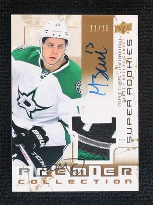 2015-16 Upper Deck Premier Gold Spectrum /15 Mattias Janmark RPA Patch Auto RC - Image 1 of 2