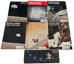 1969 NASA CODE-NAME SPIDER FLIGHT OF APOLLO 9 BROCHURE + AVIATION WEEK MAGAZINES - Picture 1 of 1