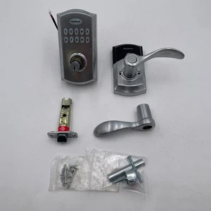 Kwikset 955 Keyless Keypad DoorLock Electronic Lever Satin Chrome - READ - Picture 1 of 6