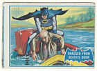 1966 TOPPS BATMAN # 25 B DRAGGED FROM DEATH'S DOOR - U.S.A. - BLUE BAT CARD !!!