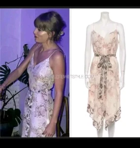 L'AGENCE Snakeskin Pattern Dress Size Large Aso Taylor Swift - Picture 1 of 6