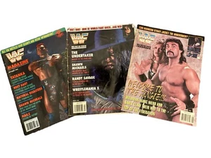 Lotto riviste wrestling WWE (WWF) anni '90 Undertaker Tatanka Sable Bret Hart vintage - Foto 1 di 6