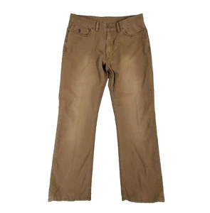 Polo Ralph Lauren jeans mens 34x32 regular straight Brown denim pants distressed - Picture 1 of 14