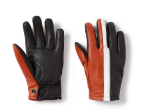Harley-Davidson Women Trenton Leather Riding Gloves Multicolor Medium 97166-25VW - Picture 1 of 1