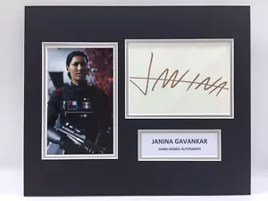 RARE Janina Gavankar Star Wars Signed Photo Display + COA AUTOGRAPH BATTLEFRONT - Picture 1 of 3