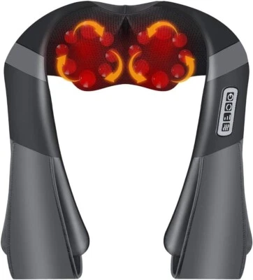 Massaggiatore Cervicale da Collo,Rotazione 3D Shiatsu 3 velocità Elettrico 16 Pa