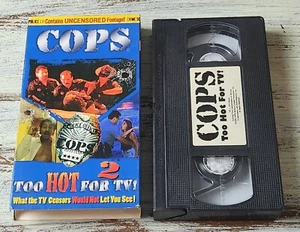 VG COPS Too Hot For TV 2 (1996) VHS Authentic US Release - Picture 1 of 5