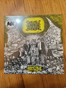 NAPALM DEATH "Scum" CORNER CREASED (LP) RE-ISSUE New & Sealed - Picture 1 of 4