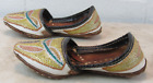 VINTAGE CHILD'S OTTOMAN TURKISH SLIPPER SHOES EMBROIDERED LEATHER SOLE ADORABLE