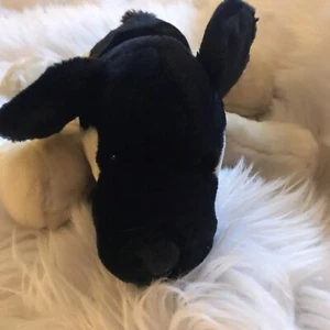 VTG Commonwealth German Shepherd Puppy Dog Plush Black Tan Floppy Toy 2002 - Picture 1 of 5