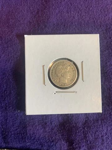 1910 10C Barber Dime Cover
