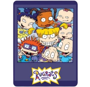 New Rugrats Group Fleece Throw Gift Blanket Nick Cartoon Tommy Angelica Chuckie - Picture 1 of 2