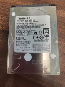 Toshiba 1TB SATA 2.5" 5400RPM HDD Hard Drive MQ01ABD100 - Picture 1 of 1