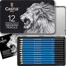 Castle Art Supplies 12 Piece Graphite Drawing Pencils Kit | For Adult Artists