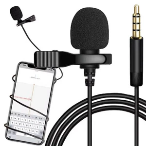 2 Stück 3,5mm Klinke Ansteckmikrofon Lavalier Ansteck Mikrofon für Smartphone  - Bild 1 von 7