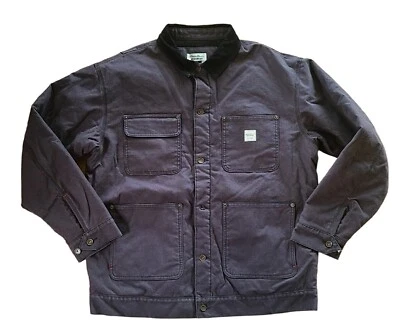 Eddie Bauer Ropa de Trabajo Algodón Lona Forrada de Vellón Chaqueta Para Hombre Talla L Foto 1 de 4