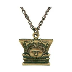 J12 Necklace Nauvoo Temple Sunstone Antique Gold One Moment In Time LDS CTR - Picture 1 of 6