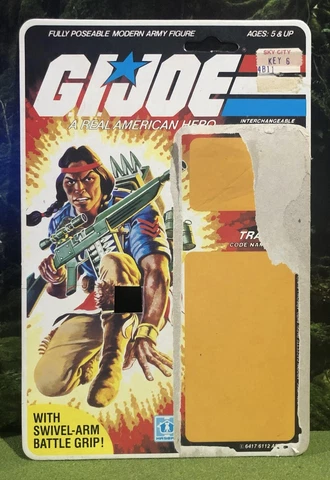 Vintage 1984 G.I. Joe SPIRIT v1 Peach File Card Back GI 84 G.I.Joe GIJoe ARAH Cover