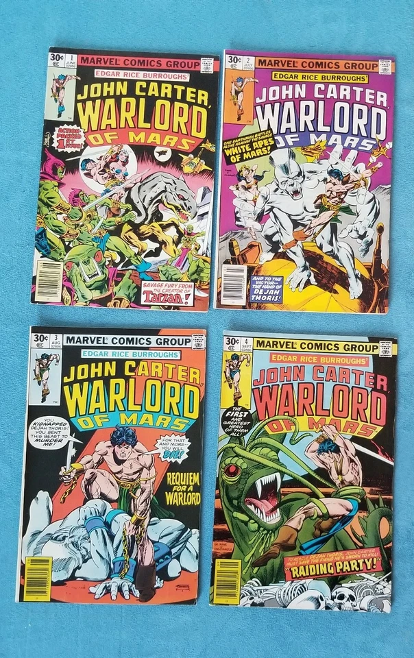 John Carter Warlord Of Mars #1 NM #2#3#4 Marvel Comics Key Issues Lot  - Image 1 of 4