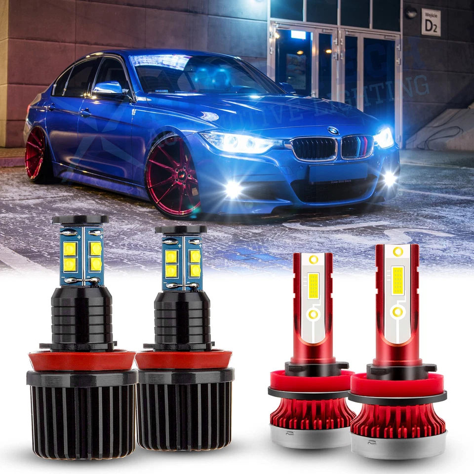 For BMW E92 E93 M3 E87 E60 E71 X5 X6 Angel Eyes Ring Marker Light Fog Light Bulb - Image 1 of 4