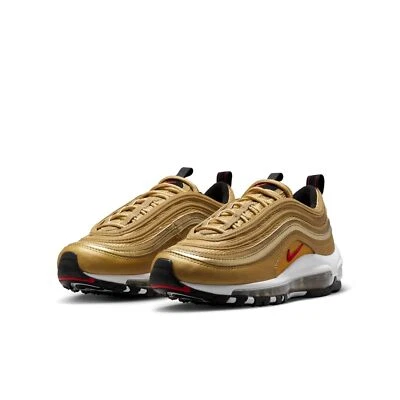 Nike Air Max 97 QS (GS) Metallic Gold 918890-700 Fashion Shoes - Image 1 of 4