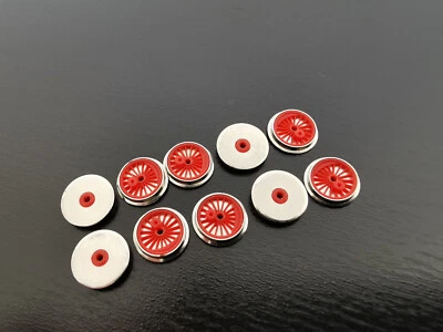 Märklin / Trix  001  Speichenrad rot   10mm   10 Stück   Spur H0 / N / Z - Bild 1 von 2