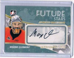 2010-11 In The Game Between the Pipes Autographs #AMCL Maxime Clermont  Auto