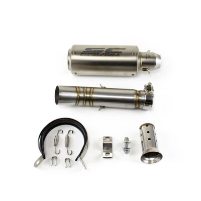 For Honda CBR500R CB500X CB500F 2013-2019 Slip On Exhaust Mid Tail Pipe Muffler - Image 1 of 4