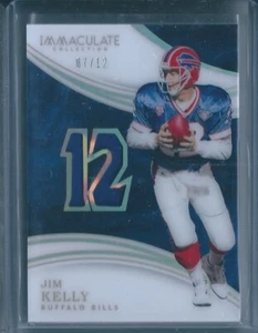 2016 Panini Immaculate Collection Numbers Memorabilia #JK Jim Kelly /12 - Picture 1 of 2