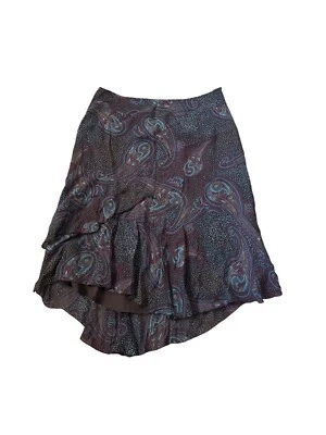 Saia Maxi Feminina Vintage Style & Co. Tamanho 16W Assimétrica Fada Grunge Cigana - Imagem 1 de 4