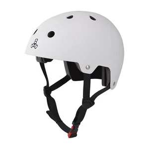 New Triple Eight Dual Certified Multi Sport Helmet Bike BMX Skate White SM / MD - Picture 1 of 1