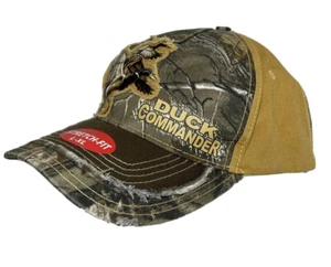 DUCK COMMANDER CAMOUFLAGE Stretch Fit Size L-LX Distressed New With Tags - Picture 1 of 8