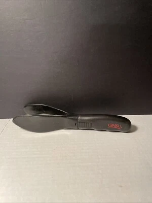 Cortador de cuchillos Ginsu Bagel 4" hoja dentada protector extraíble TV esparcidor utilitario Foto 1 de 2