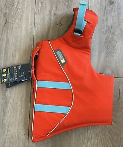 Ruffwear Float Coat Life Jacket Flotation Device For Dogs Large Orange/Blue NWT