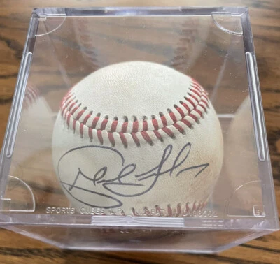 Nick Franklin SIGNED Game Used Southern League baseball- Mariners, Rays, Brewers - Image 1 of 3