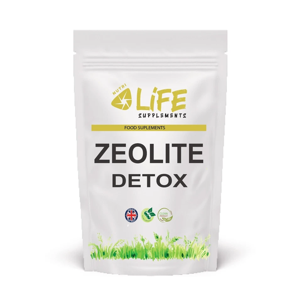 NUTRI LIFE SUPPLEMENTS Zeolite Capsules 500 mg Capsules Natural ZEOLITE DETOX clinoptilolite zeolite
