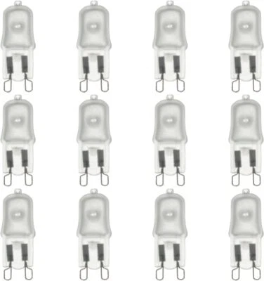 12Pack Single Ended T3.5 Bulb, G9 Wire Style Frosted Glass, 3200K, 25W, 190LM - Image 1 of 4