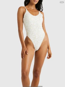 RVCA WOMENS DITSY RIB ONE PIECE - size XL/14 nwt rrp AUD $109.99 - Picture 1 of 6