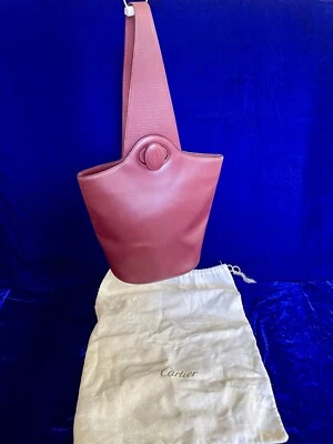 Cartier Bolso Mochila Bolso de Mano Nuevo Antiguo Stock Bolso Mensajero Cuero Bolso de Hombro Foto 1 de 4