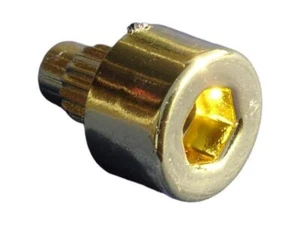 Zierstopfen 6mm Innen 6kant vergoldet 11mm Kopf Zierschraube Gold Schrauben NEU! - Bild 1 von 1