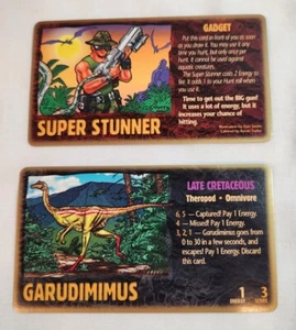 1996 Dino Hunt CCG TCG Lot Of 2 Cards Garudimimus And Super Stunner - Picture 1 of 2