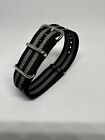 20Mm Watch Strap Black And Silver