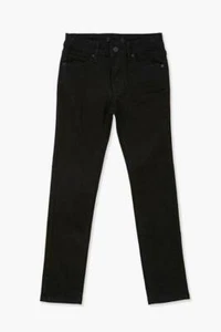 Girls Jeans Denim Chaps Black Adjustable Waist Whisked Straight Flat Front-sz 16 - Picture 1 of 5