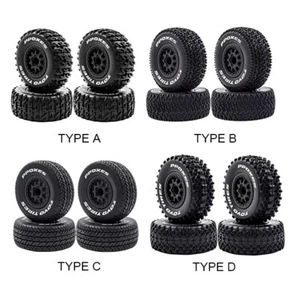 Juego de llantas y neumáticos de goma de curso corto hexagonales de 12 mm para 1/10 TRAXXAS SLASH 4X4 SENTON - Imagen 1 de 19
