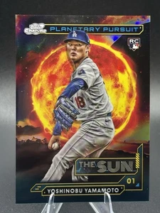 2024 Topps Chrome Cosmic Yoshinobu Yamamoto #PPS-3 Planetary Pursuit The Sun - Picture 1 of 2